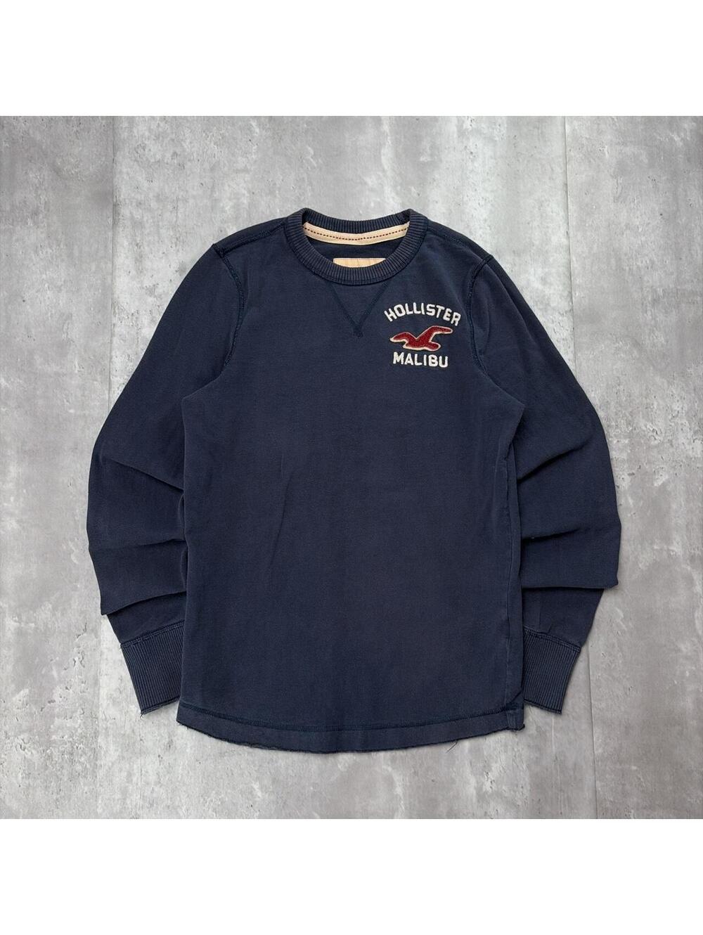 Vintage Navy Hollister Surf Grunge Long Sleeve Shirt